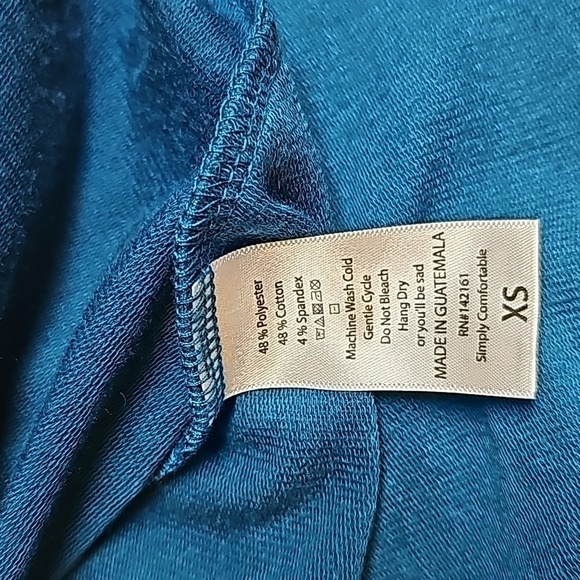 Lularoe T Shirt Dress Sz XSM Dark Teal - Picture 7 of 8